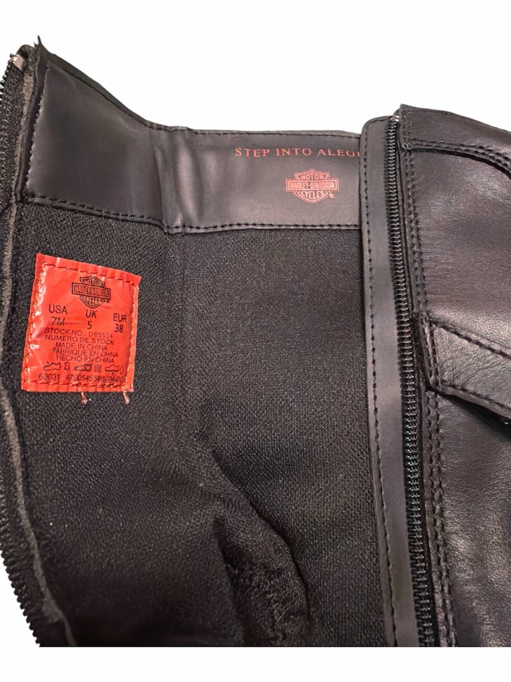 HARLEY DAVIDSON WOMEN'S SIZE 7 M 9.5" MOTORCYCLE BOOTS - ROUND TOE BLACK LEATHER - Picture 10 of 15